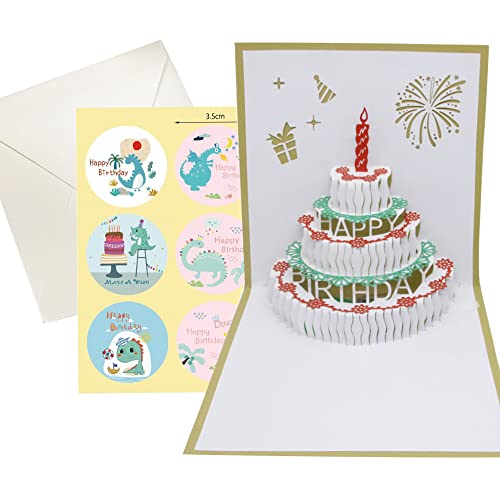 Auto-Play Birthday cards 3D Pop Up Changeable Colors Birthday Cards for Women Men LED Light and Music Funny Birthday card Happy birthday card for Mom Wifi Girls Boys Friends