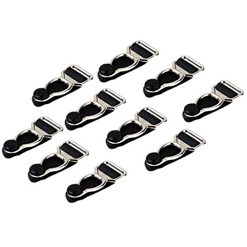 Nicedeal Craft Belt Clips Hooks Grippers for Garter Belt Girdle Garment Pack of 10 (Black) DIY Tools