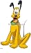 9 Inch PLUTO Mickey Minnie Mouse Removable Wall Decal Sticker Art Walt Disney Home Decor 5 1/2 inches wide by 9 1/4 inches tall