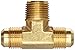 Anderson Metals-54045-0806 Brass Tube Fitting, Tee, 1/2