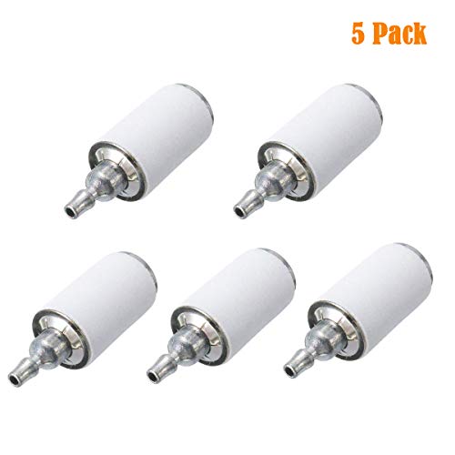 Podoy 530095646 Fuel Filter for Poulan Chainsaw 2050 2150 2375 Weedeater Craftsman Trimmer Chainsaw Blower # 530010897 530014362 530014815 530023364 530047004 530095649 (Pack of 5)