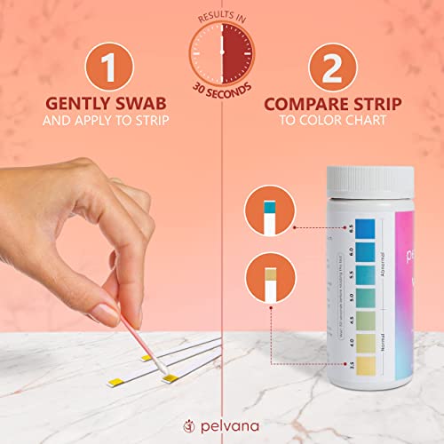 Pelvana pH Balance Test Strips for Women 50 Strips Vaginal pH Test