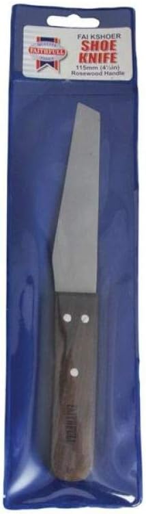 Faithfull FAIKSHOER Shoe / Leather Knife 112mm (4 3/8in) Stainless Steel Blade - Image 3