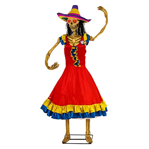 image for Halloween Haunters Life-Size Animated Spanish Moving Dancing Lady Day 