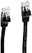 Monoprice Cat5e 3ft Black Flat Patch Cable UTP 30AWG 350MHz Pure Bare Copper Snagless RJ45 Flexboot Series Ethernet Cable