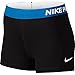 Nike Women's Pro Cool 3-Inch Training Shorts (Black/Photo Blue/Medium)
