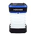 HONXEE LED Camping Lantern Solar Rechargeable Lights with Solar Panel and USB Charging, Adjustable Brightness and Emergency Light for Hiking,Camping,Hurricane,Repairing