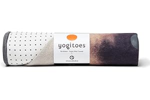 MANDUKA Yogitoes Yoga Mat Towel - Lightweight, Quick Drying Microfiber, Non Slip Skidless Technology, Use in Hot Yoga, Vinyasa and Power, 71 Inch (180cm), Diamond Truth