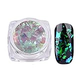 Morecome Nail Art Gorgeous Mirror Powder Chrome Pigment Glitters Nail (E)