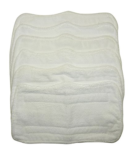 6 Pack Best Vacuum Filter Microfiber Steam Mop Pads for Shar