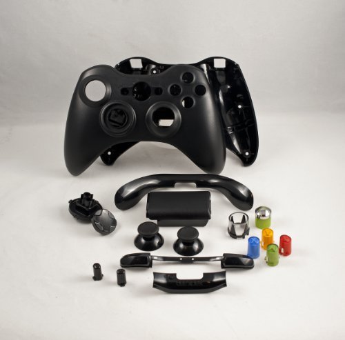 Black Xbox 360 Controller Shell Housing (thumbsticks, d-pad, buttons, ect) Black Xbox 360 Controller Shell Housing (thumbsticks, d-pad, buttons, ect)