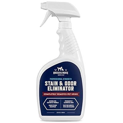 Rocco &amp; Roxie Professional Strength Stain &amp; Odor Eliminator - Enzyme-Powered Pet Odor &amp; Stain Remover for Dog and Cats Urine