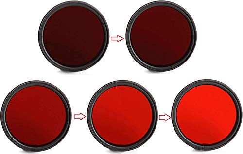 Fotga 62mm Six-in-One Einstellbarer Infrarot IR Pass X-Ray Objektivfilter 530nm bis 756nm – Bild 3