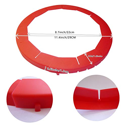 2 Pcs Adjustable Pie Crust Shield, Food Grade Silicone Pie Weights for Baking, Pie Ring, Durable Reusable Pie Edge Protector