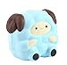 AOLIGE Jumbo Squishy White Sheep Slowing Squishies Kawaii Kids Fidget Toys Stress Relief Toy (Blue Sheep)