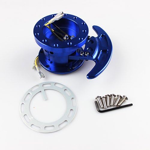 RASTP WORKS BELL Tilt Racing Steering Wheel Quick Release Hub Kit Adapter Body Removable Snap Off Boss Kit LS-QR006 (blue)