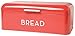 Now Designs Metal Bread Storage Bin, Red, 16x9x6.5 inches
