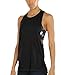 icyzone Workout Tank Tops for Women - Running Muscle Tank Sport Exercise Gym Yoga Tops Athletic Shirts (M, Black)