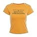 YEMOCILE Women's Fashion Written and Directed by Quentin Tarantino Tight Short Sleeve Cropped T Shirts
