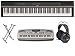 Yamaha P125 Ultimate Piano Player Pack with Portable Keyboard, Headphones, and Stand