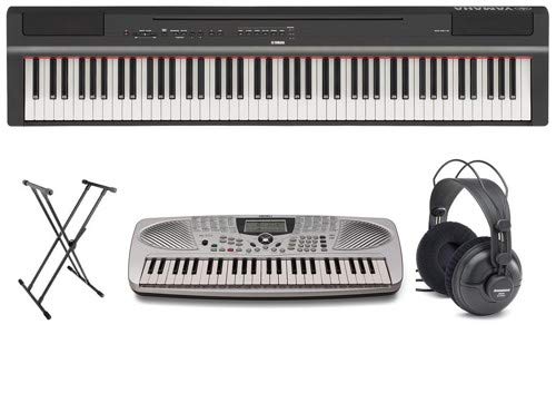 Yamaha P125 Ultimate Piano Player Pack with Portable Keyboard, Headphones, and Stand