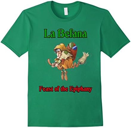 Men's La Bafana Feast of the Epiphany Italian Christmas t-shirt 2XL Kelly Green