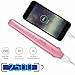 HATTEKER Cordless Mini Hair Straightener USB Charging and Portable Hair Straightening Irons & Flat Iron with Ceramic Tourmaline Ionic Curling Iron Travel Size for All Hair Types and Kids-Pink