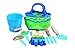 Tierra Garden Little Pals Kids Junior Garden Kit with Hand Trowel, Hand Fork, Gloves and Bucket. Blue/Green