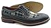 Ferro Aldo MFA-19312D Men's Plaid Perforated Lace Up Oxford Dress Classic Shoes (11, Black)