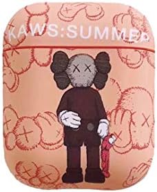 Hard Plastic Brown Skull Monster Cookie Doll Case for Apple Airpods 1 2 Protective Mini Bag Protector Shockproof Fun Unique Cool Luxury Designer High Fashion Stylish Hot Brand Girls Boys Guys