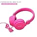 ONTA Kids Headphones for Boys Girls - Child Student Headset Wired Plug Toddler Earphones School Teen on Ear for Ipad | Computer | Smart Phone | Amazon Fire Tablet | Laptop | Plane Travel | Game, Pink