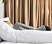 QUEEN ROSE Pregnancy Pillow -Maternity Body Pillow U Shaped,Support Back/Neck/Head with Cooling Cover (55in, White)