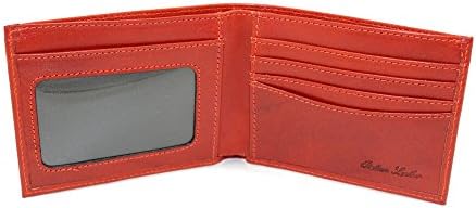 Handcrafted Premium Italian Leather BiFold, Front Pocket/Slim wallet Billfold
