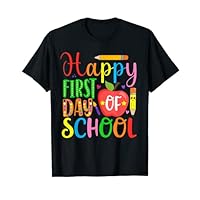 Happy First Day Of School Teacher And Student Back To School T-Shirt
