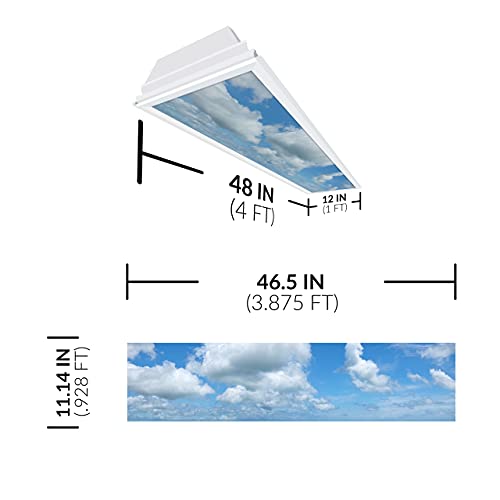 Octo Lights Fluorescent Light Covers for Classroom Office Eliminate