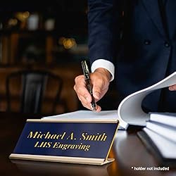 LHS My Business | Engraved Custom Door Plate Navy