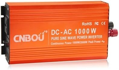 CNBOU 1000 Watt 12VDC to 120VAC Pure Sine Wave Off-Grid Power Inverter