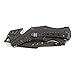 Coleman Black Folding Knife, Liner Lock Assisted Opening Tactical Hunting Knife, 4.5 Inch Closed - CM1006
