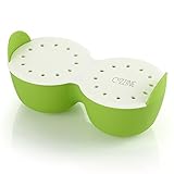 Egg Poacher, Cozzine Egg Cooker Silicone Egg Poaching Cups with Ring Standers, NonStick Boiled Egg Maker For Microwave or Stovetop Egg Cooking, BPA Free