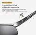 COSVER Men's Sports Style Polarized Sunglasses for Men Driving Cycling Running Fishing Golf Unbreakable Frame Metal Driver Glasses (Gray)