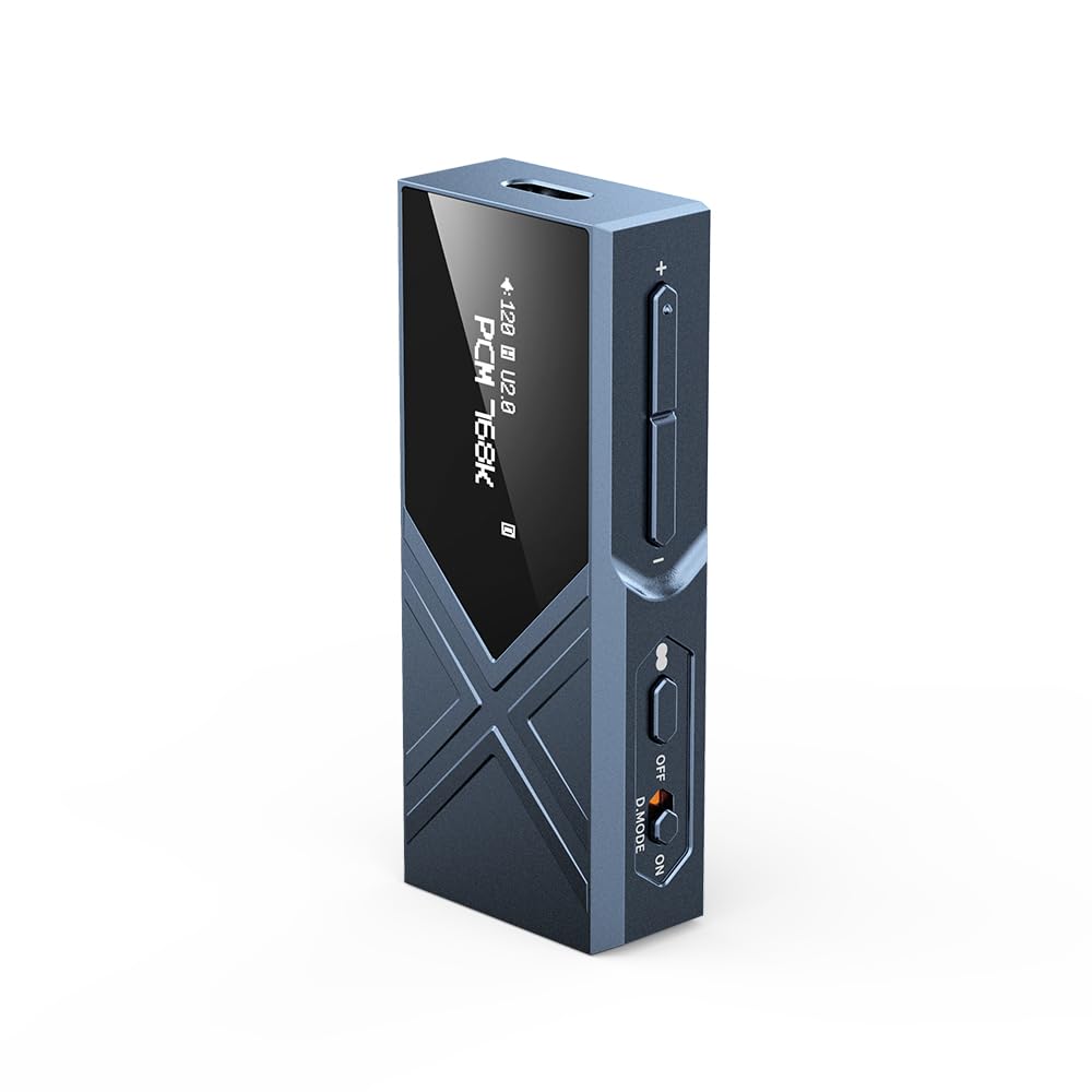 Photo 1 of FiiO KA17 Portable USB DAC Audio HiFi Decoder, Dual ES9069Q PCM768 DSD512 3.5/4.4mm Output for Android iOS Mac Win10 (Blue)