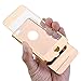 iPhone 6 6S Case-Yerwal Rose Gold Front+Back Mirror Tempered Glass Film Screen Protector Cover for iPhone 6 6S 4.7