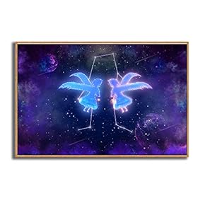 Framed Canvas Wall Art for Living Room, Bedroom Dreamland Theme Canvas Prints for Modern Home Decoration Ready to Hang - 16"x24" inches