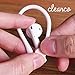 Comfortable Silicone Ear Hooks and Covers Accessories Compatible with Apple AirPods 1 & AirPods 2 or EarPods Headphones/Earphones/Earbuds (Black)thumb 1
