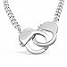 Discount Gift Depot Silver 316L Jewelry Stainless Steel Handcuff Necklace