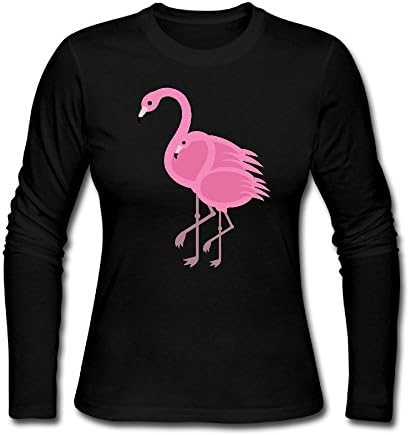 WoldGirls Womens Pink Flamingos Tees Christmas T-Shirts Blouse Tops