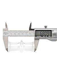 Jianuo   Adaptador de tubo de cristal científico hembra de 0.709 in a 0.709 in hembra