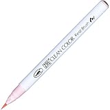 Kuretake ZIG Clean Color Real Brush Pen, Light Pink Ink