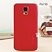 Galaxy S5 Back Cover, ANLEY Bubble Pack Series - [Original Fit] [Identical Details] Back Battery Cover Plate Replacement for Samsung Galaxy S5 (Ruby Red) + Free Ultra Clear Screen Protector Film