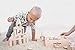 Solid Wooden building blocks for toddlers - kids blocks to spark creativity, imagination. 100 building blocks each wood block is made out natural Linden with hands. Invest in your children age 3-7